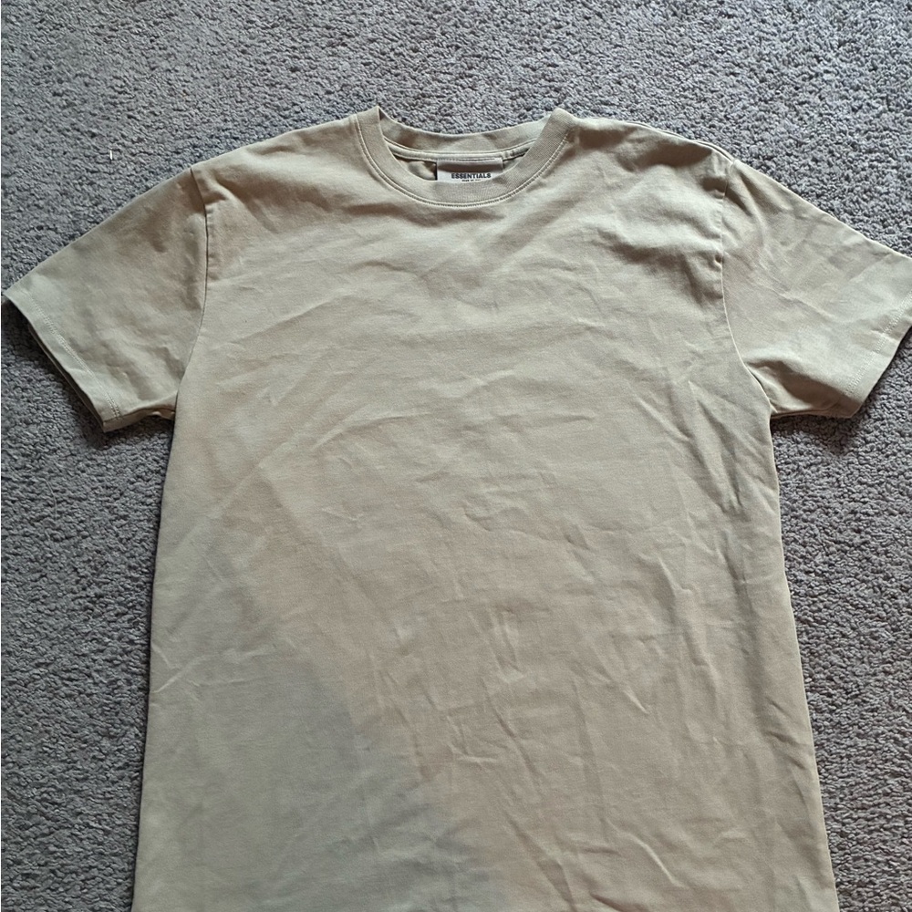 Men's Tan essencials tshirt new